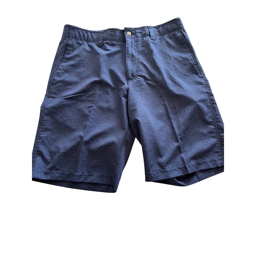 Callaway Golf Shorts Mens 32 Navy Blue Textured Opti-Dri Performance Flat Front
